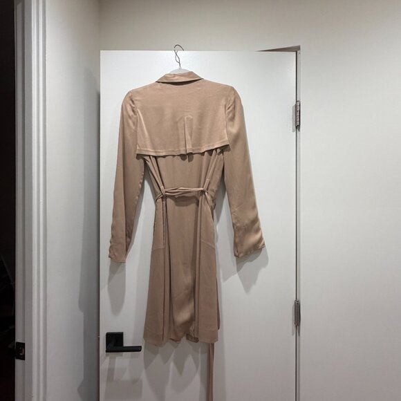 L'Agence ladies luxury long trench coat w tie & pockets - XS - Worn Once! - Picture 4 of 7
